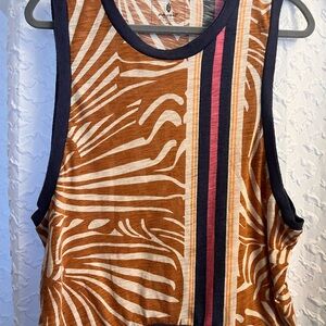 FP Movement by Free People Zebra Stripe Tank Top